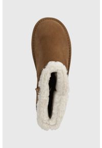 Pepe Jeans śniegowce zamszowe DISS FRESH W kolor brązowy PLS50500. Nosek buta: okrągły. Kolor: brązowy. Materiał: zamsz #4