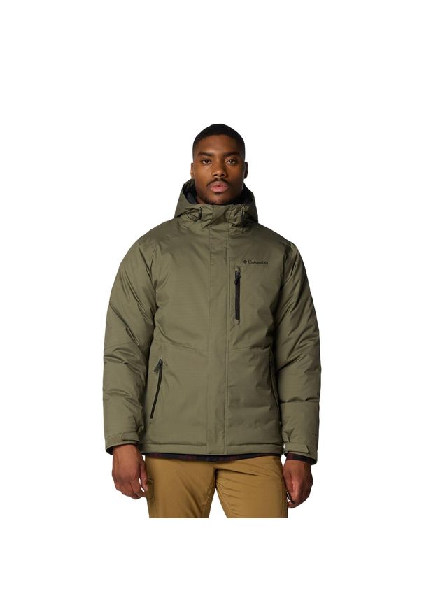 columbia - Kurtka puchowa męska Columbia Oak Harbor II Insulated. Kolor: zielony. Materiał: puch. Sport: turystyka piesza