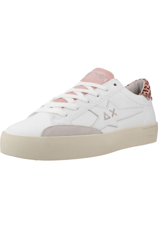 Buty SUN68 KATY LEATHER Biały. Kolor: biały. Materiał: tkanina, skóra. Styl: sportowy