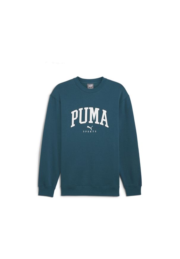 Puma - Męska bluza PUMA SQUAD PUMA Cold Green. Kolor: zielony. Materiał: guma, zamsz. Wzór: aplikacja. Sport: fitness