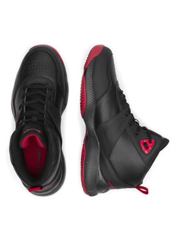 Champion Sneakersy ACADEMY MID CUT SHOE S22399-KK001 Czarny. Kolor: czarny. Materiał: materiał