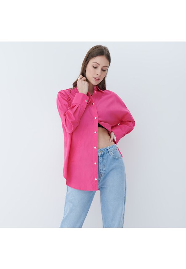 Mohito - Neonowa koszula Eco Aware - Różowy. Kolor: różowy