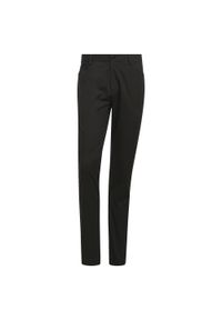 Spodnie do golfa męskie Adidas Go-To 5-Pocket Golf Pants. Kolor: czarny. Materiał: materiał, dzianina. Sport: golf