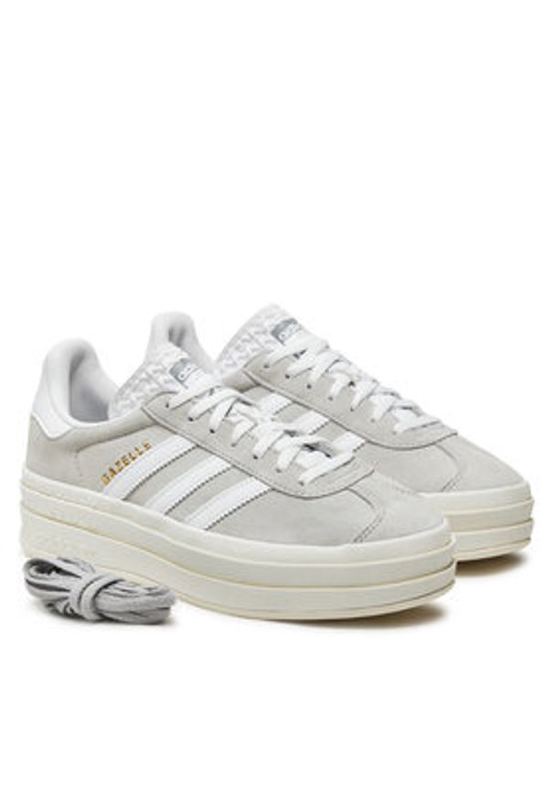 Adidas - adidas Sneakersy Gazelle Bold HQ6893 Szary. Kolor: szary. Materiał: zamsz, skóra. Model: Adidas Gazelle