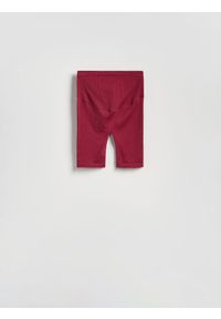 Reserved - Sportowe kolarki - bordowy. Kolor: czerwony. Materiał: tkanina. Styl: sportowy #1