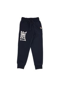 LEONE 1947 APPAREL - Dziecięce joggery basic z dużym logo. Kolor: niebieski. Sport: joga i pilates