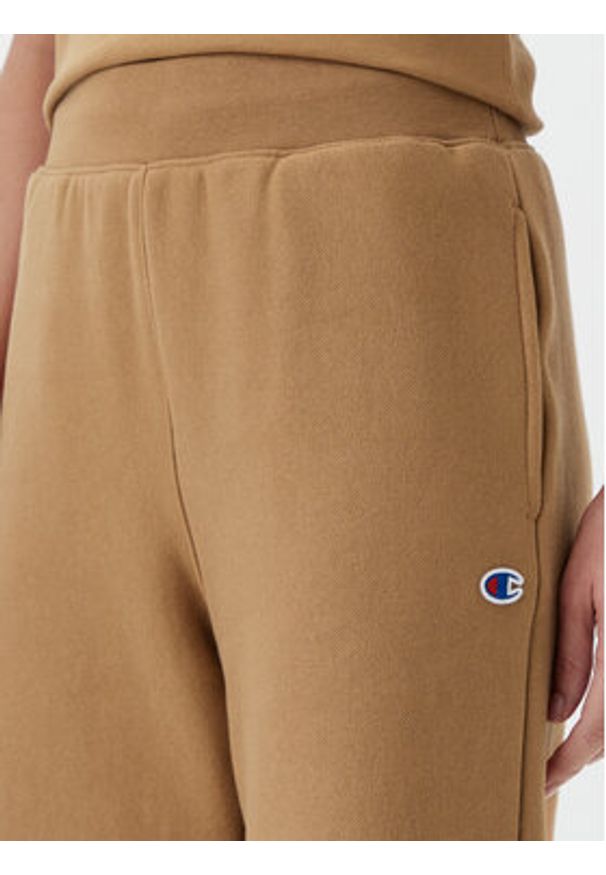 Champion Spodnie dresowe 117983 Brązowy Slim Fit. Kolor: brązowy. Materiał: bawełna
