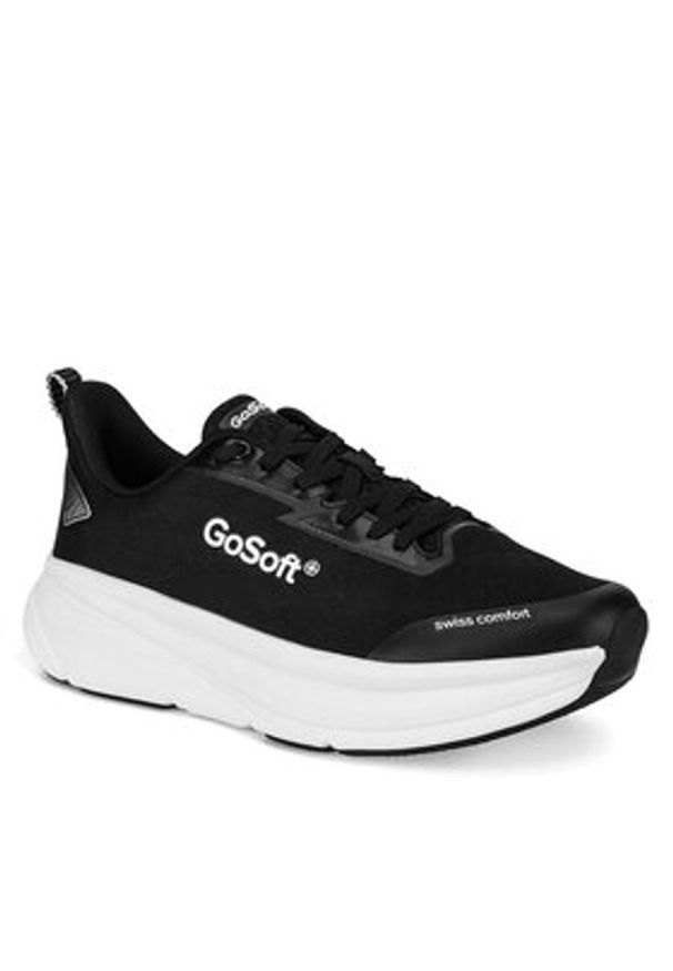 Go Soft Sneakersy MF1636-1 Czarny. Kolor: czarny. Materiał: materiał