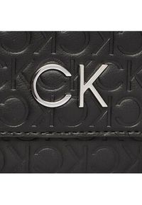 Calvin Klein Torebka Re-Lock Dbl Crossbody Emb Mono K60K610206 Czarny. Kolor: czarny. Materiał: skórzane #4