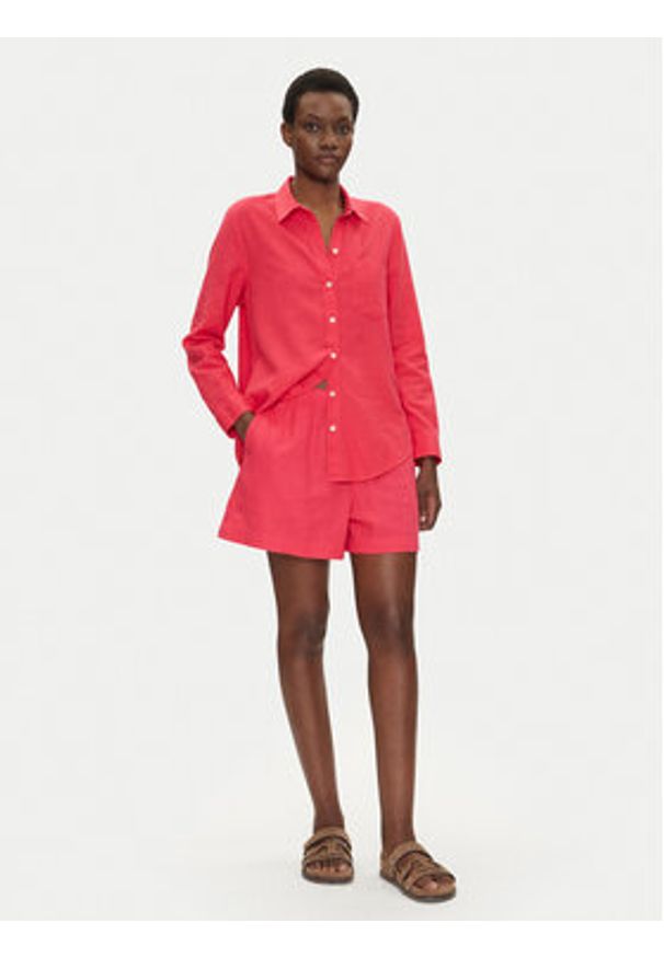 GAP - Gap Koszula 885287-14 Różowy Regular Fit. Kolor: różowy. Materiał: wiskoza, len
