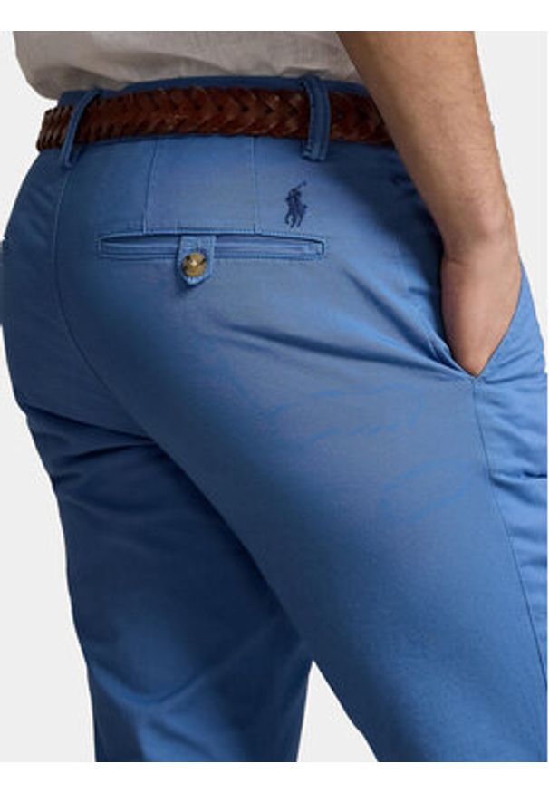 Polo Ralph Lauren Chinosy 710704176107 Niebieski Slim Fit. Kolor: niebieski. Materiał: bawełna