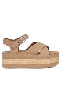 Ugg Sandały W Aubrey Ankle 1152711 Brązowy. Kolor: brązowy. Materiał: skóra, zamsz