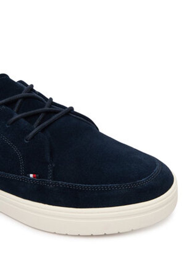 TOMMY HILFIGER - Tommy Hilfiger Sneakersy Hilfiger Light Hybrid Suede Shoe FM0FM05788 Granatowy. Kolor: niebieski. Materiał: skóra, zamsz