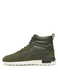 Puma Sneakersy Graviton Mid 383204 02 Khaki. Kolor: brązowy. Materiał: skóra #3