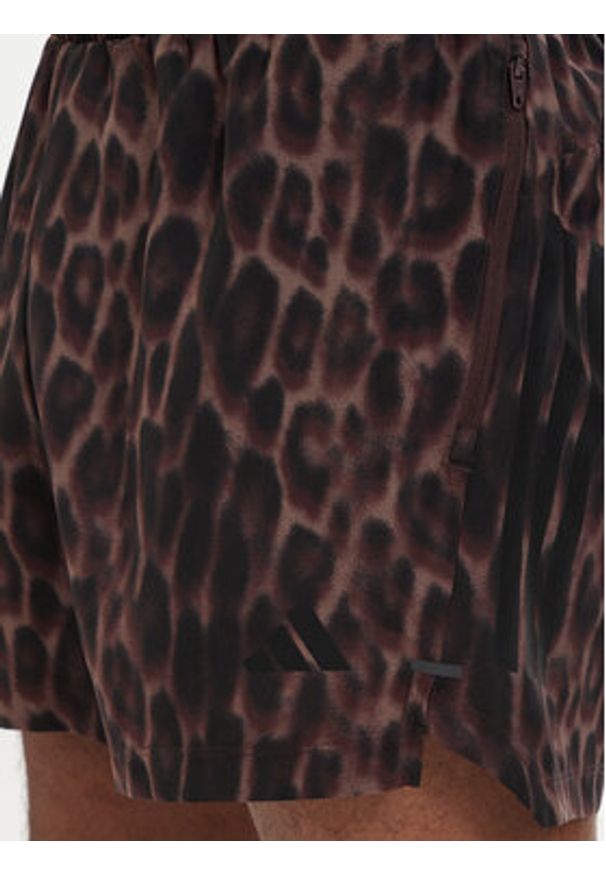 Adidas - adidas Szorty sportowe D4T Power KF0954 Brązowy Regular Fit. Kolor: brązowy. Materiał: syntetyk