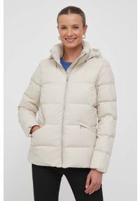 TOMMY HILFIGER - Tommy Hilfiger kurtka puchowa damska kolor beżowy zimowa. Kolor: beżowy. Materiał: puch. Sezon: zima #6