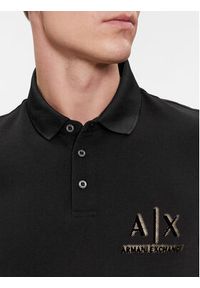 Armani Exchange Polo 3DZFSB ZJM5Z 1200 Czarny Regular Fit. Typ kołnierza: polo. Kolor: czarny. Materiał: bawełna #5