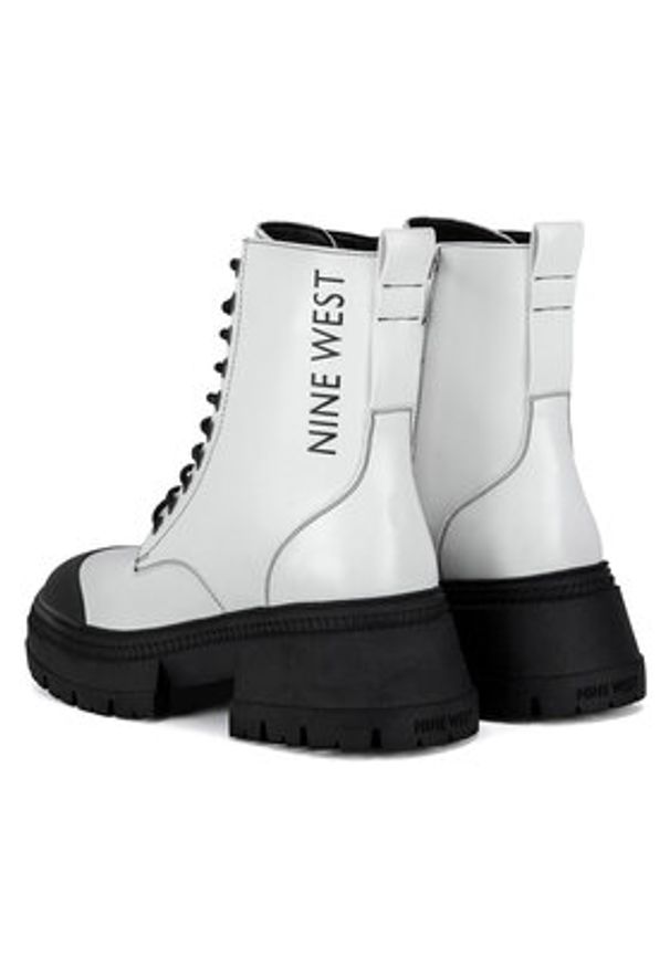 Nine West Trzewiki WFA3033-5 Biały. Kolor: biały. Materiał: materiał