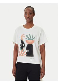 RVCA T-Shirt Collage EVJZT00163 Biały Easy Fit. Kolor: biały. Materiał: bawełna #1