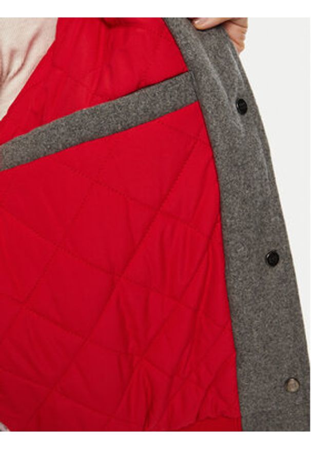 Tommy Jeans Kurtka bomber DW0DW20547 Szary Regular Fit. Kolor: szary. Materiał: syntetyk
