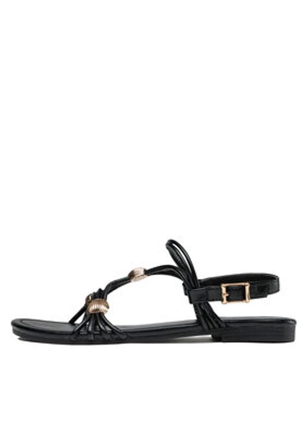 Jenny Fairy Sandały WS5295-09 Czarny. Kolor: czarny. Materiał: skóra