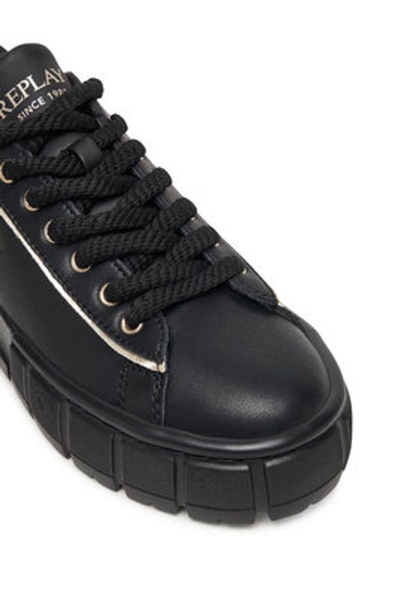 Replay - REPLAY Sneakersy GWZ7G .000.C0001L Czarny. Kolor: czarny. Materiał: skóra