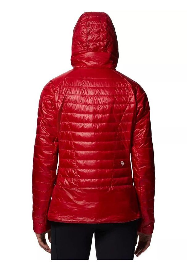 MOUNTAIN HARDWEAR - Kurtka przejściowa damska Mountain Hardwear Ghost Shadow Hoody. Kolor: czerwony. Materiał: syntetyk. Sezon: zima. Styl: sportowy