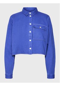 Noisy may - Noisy May Koszula jeansowa Maddy 27023614 Niebieski Cropped Fit. Kolor: niebieski. Materiał: jeans, bawełna #3
