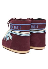 Moon Boot Śniegowce 80D1409670 Bordowy. Kolor: czerwony. Materiał: zamsz, skóra