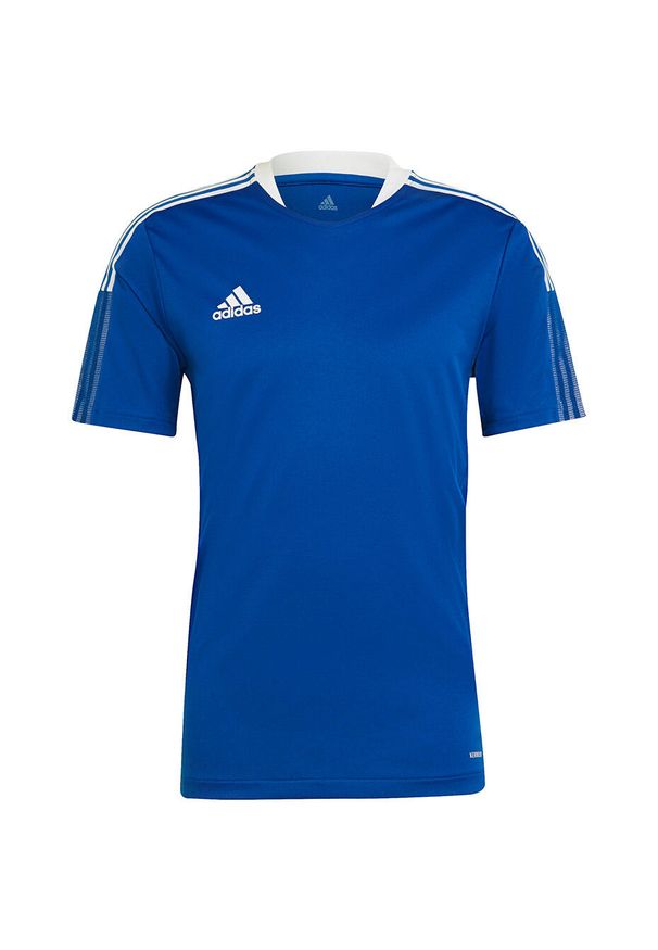 Adidas - Koszulka męska adidas Tiro 21 Training Jersey. Kolor: niebieski. Materiał: jersey