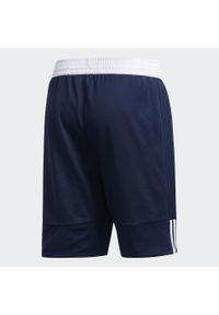 Adidas - Krótkie spodenki adidas 3G Speed Reversible. Kolor: biały, wielokolorowy, niebieski. Materiał: poliester. Długość: krótkie