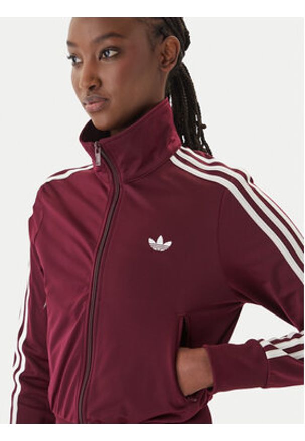 Adidas - adidas Bluza Firebird Classic KQ6532 Fioletowy Regular Fit. Kolor: czerwony. Materiał: syntetyk