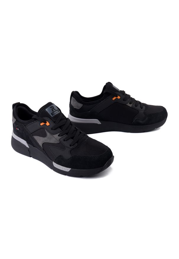 Rieker - RIEKER TEX U1403-01 black, półbuty męskie. Zapięcie: sznurówki. Kolor: czarny