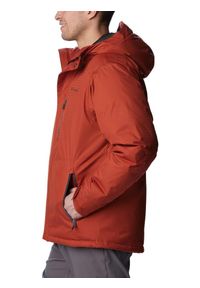 columbia - Płaszcz zimowy męski Columbia Oak Harbor Insulated. Kolor: czerwony. Technologia: Omni-Heat (Columbia). Sezon: zima. Sport: turystyka piesza
