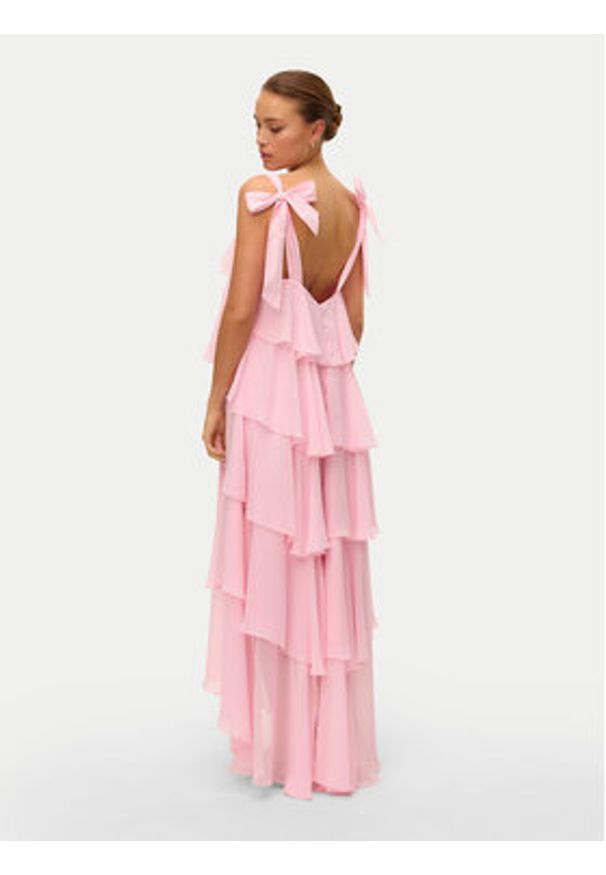 Vero Moda Sukienka wieczorowa Felicia 10331377 Różowy Regular Fit. Kolor: różowy. Materiał: syntetyk. Styl: wizytowy