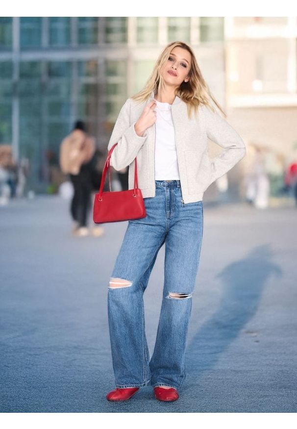 Sinsay - Kurtka bomberka - szary. Kolor: szary