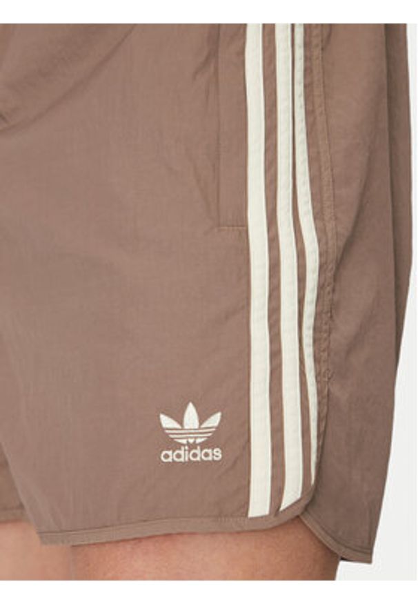 Adidas - adidas Szorty sportowe adicolor Classics Sprinter JP1021 Beżowy Regular Fit. Kolor: beżowy. Materiał: syntetyk. Styl: sportowy