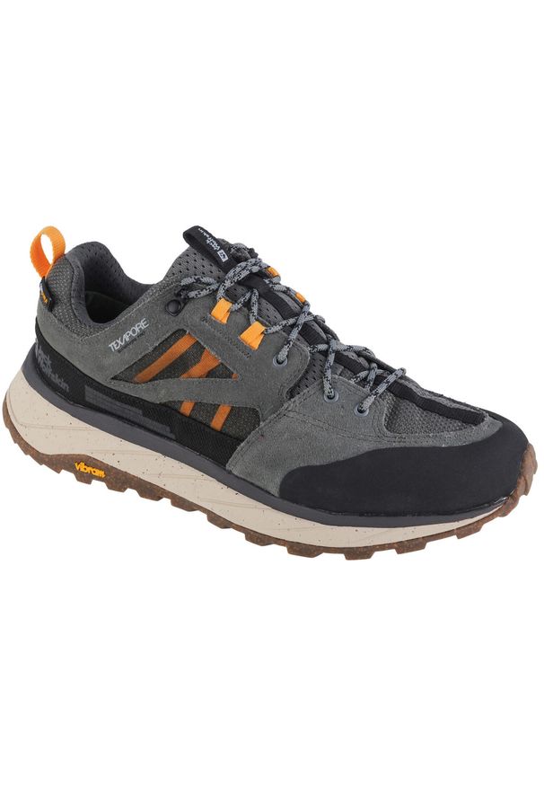 Buty trekkingowe męskie Jack Wolfskin Terraquest Texapore Low. Kolor: zielony, szary, wielokolorowy. Materiał: syntetyk, tkanina, materiał. Sport: turystyka piesza