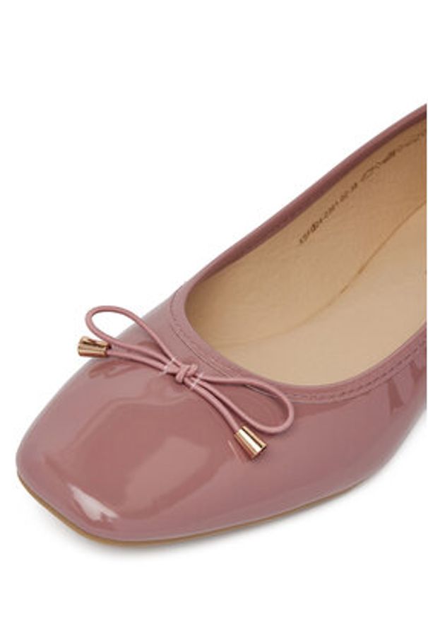 Jenny - JENNY Baleriny XSFD24-0301-02 Różowy. Kolor: różowy. Materiał: skóra