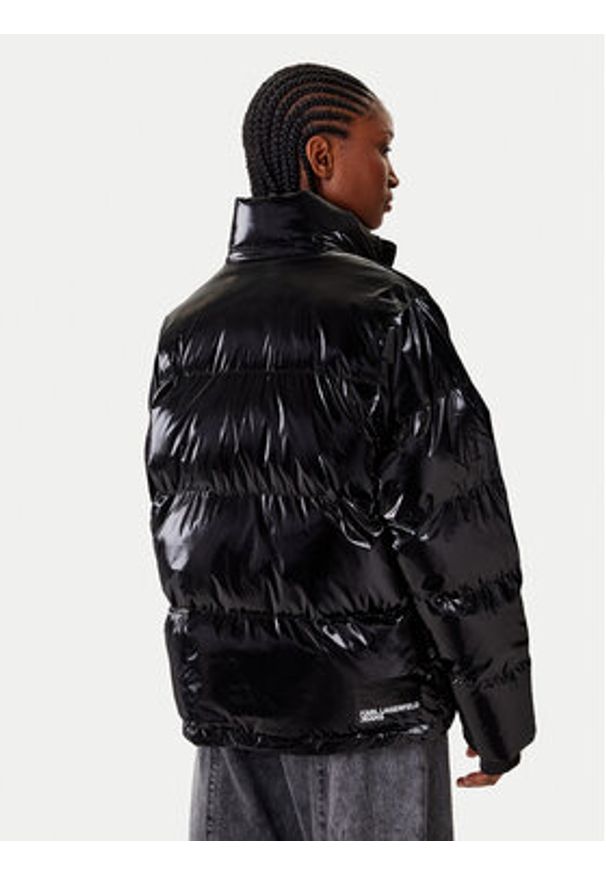 Karl Lagerfeld Jeans Kurtka zimowa A4W15020 Czarny Regular Fit. Kolor: czarny. Materiał: syntetyk. Sezon: zima