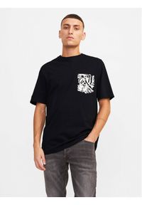 Jack & Jones - Jack&Jones T-Shirt Lafayette 12250435 Czarny Standard Fit. Kolor: czarny. Materiał: bawełna #1