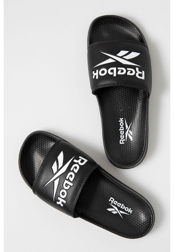 Reebok Classic - Klapki. Kolor: czarny. Materiał: materiał