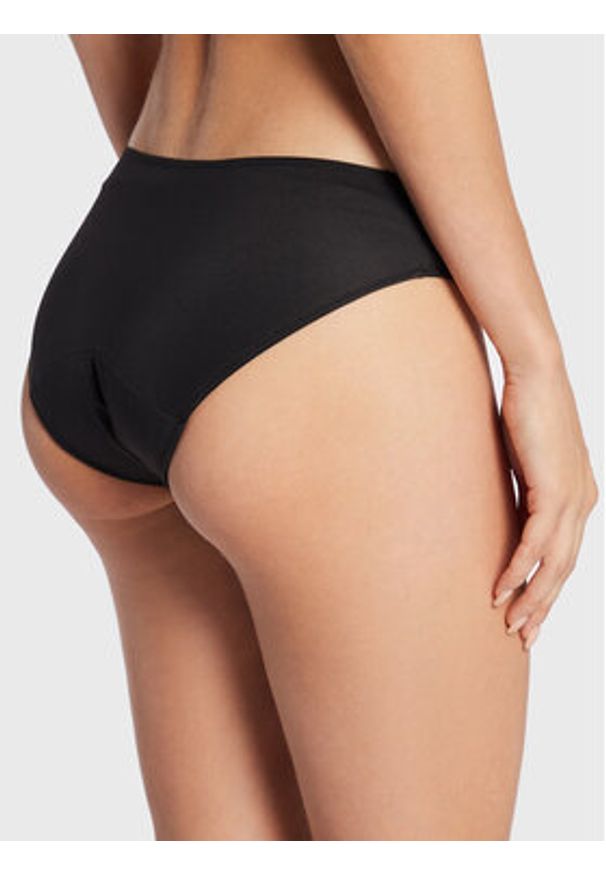 Chantelle Majtki menstruacyjne Life Essential C17P30 Czarny. Kolor: czarny. Materiał: syntetyk