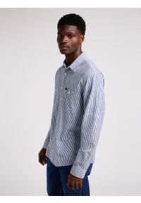 Lee - LEE MĘSKA KOSZULA LEE WORKER SHIRT 2.0 INDIGO HICKORY 112349939 #4