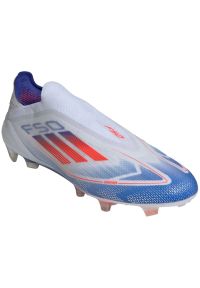 Adidas - Buty piłkarskie adidas F50 Elite Ll Fg IF8819 białe. Kolor: biały. Materiał: materiał. Szerokość cholewki: normalna. Sport: piłka nożna #3