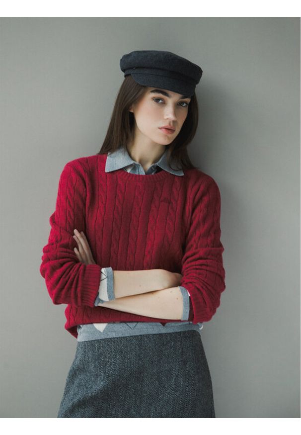 Robe di Kappa Sweter 65116CW Różowy Regular Fit. Kolor: różowy. Materiał: wełna