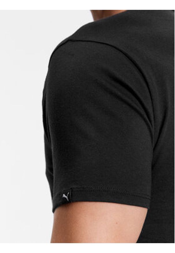 Puma Komplet 2 t-shirtów Basic 935016 Czarny Regular Fit. Kolor: czarny. Materiał: bawełna