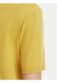 United Colors of Benetton - United Colors Of Benetton Sweter 1091D10D5 Żółty Relaxed Fit. Kolor: żółty. Materiał: bawełna #3