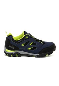 Regatta - Dziecięce buty trekkingowe Holcombe Low. Okazja: na spacer. Kolor: niebieski. Materiał: poliester. Sport: turystyka piesza #1