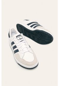 adidas Originals - Buty skórzane Team Court. Zapięcie: sznurówki. Kolor: biały. Materiał: skóra. Szerokość cholewki: normalna #2